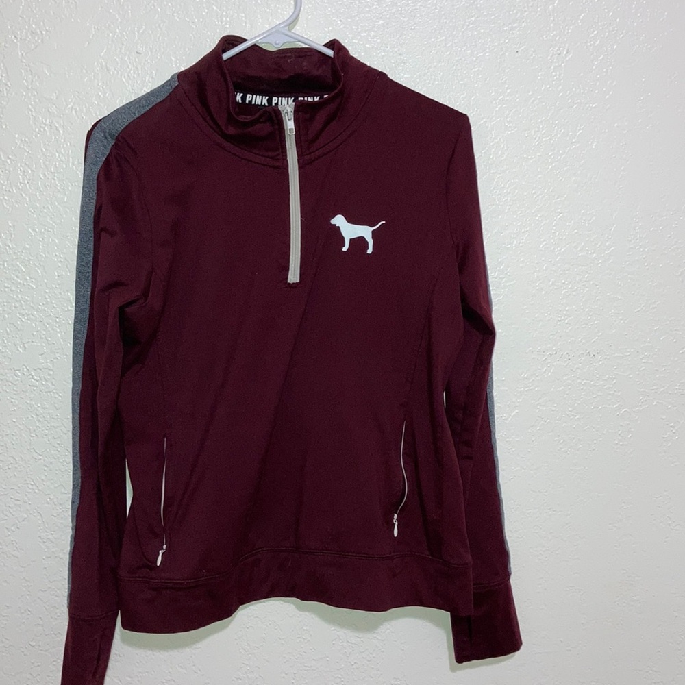 VS PINK HALF ZIP UP